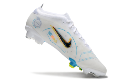 Nike Mercurial Vapor 14 Elite FG Firm Ground Soccer Cleats - White/Black/Yellow