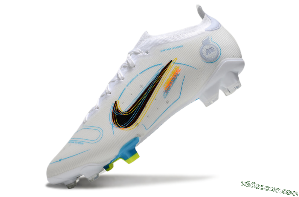 Nike Mercurial Vapor 14 Elite FG Firm Ground Soccer Cleats - White/Black/Yellow 5