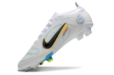 Nike Mercurial Vapor 14 Elite FG Firm Ground Soccer Cleats - White/Black/Yellow