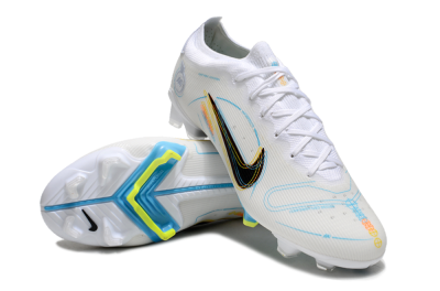 Nike Mercurial Vapor 14 Elite FG Firm Ground Soccer Cleats - White/Black/Yellow