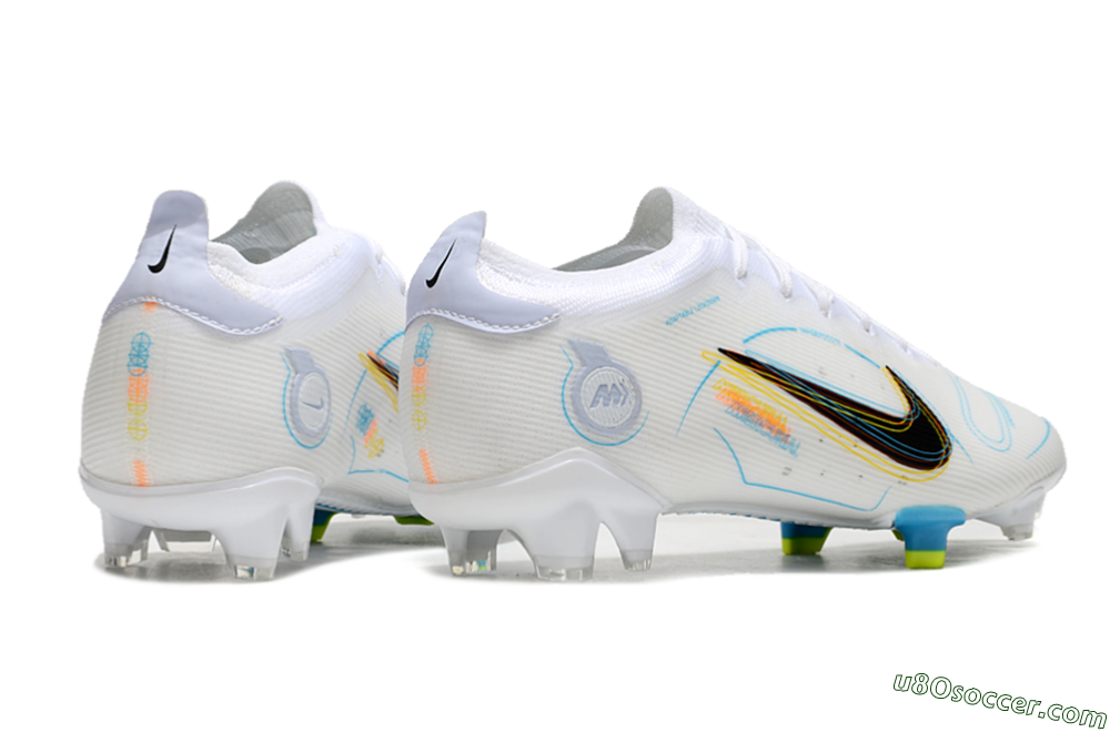 Nike Mercurial Vapor 14 Elite FG Firm Ground Soccer Cleats - White/Black/Yellow 6