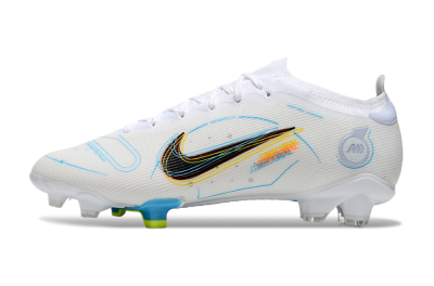 Nike Mercurial Vapor 14 Elite FG Firm Ground Soccer Cleats - White/Black/Yellow