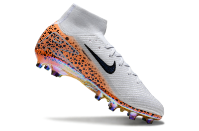 Nike Air Zoom Mercurial Superfly 10 Elite AG Artificial Grass Soccer Cleats - Grey/Black/Brown