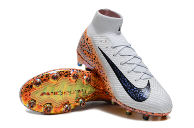 Nike Air Zoom Mercurial Superfly 10 Elite AG Artificial Grass Soccer Cleats - Grey/Black/Brown