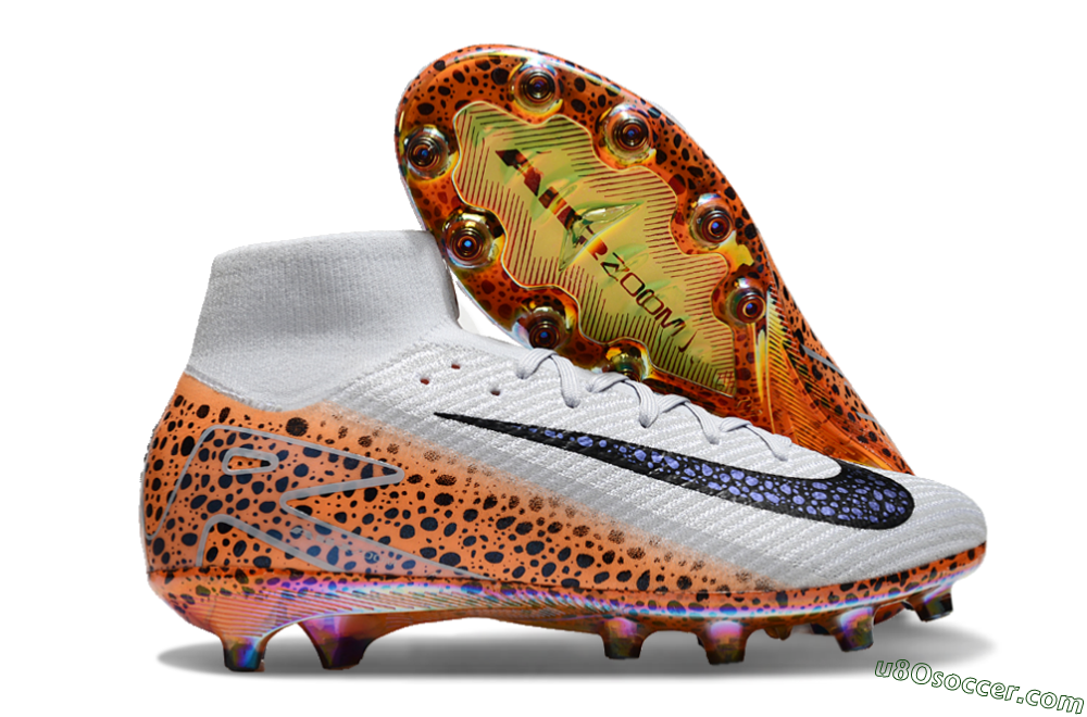Nike Air Zoom Mercurial Superfly 10 Elite AG Artificial Grass Soccer Cleats - Grey/Black/Brown 1