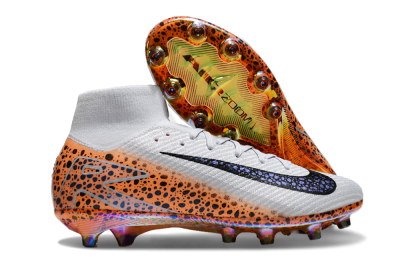 Nike Air Zoom Mercurial Superfly 10 Elite AG Artificial Grass Soccer Cleats - Grey/Black/Brown