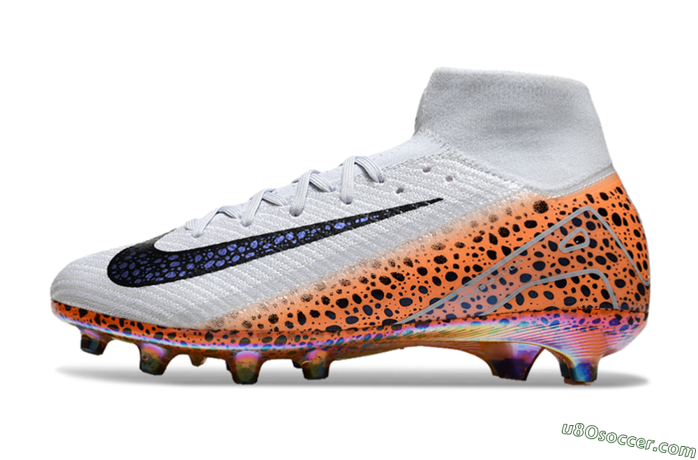Nike Air Zoom Mercurial Superfly 10 Elite AG Artificial Grass Soccer Cleats - Grey/Black/Brown 2