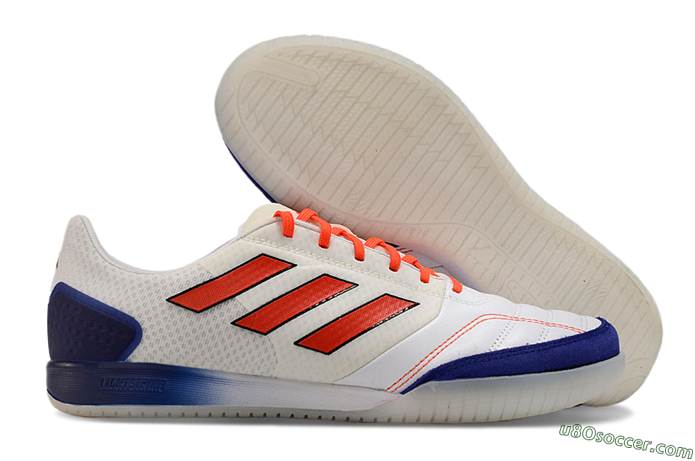 Adidas Top Sala Competition IC Indoor & Futsal Soccer Shoes - White/Red/Blue 1