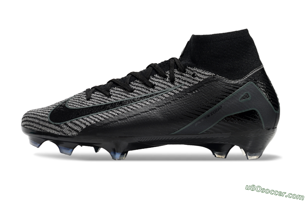 Nike Air Zoom Mercurial Superfly 10 Elite FG Firm Ground Soccer Cleats - Black/Grey/Jade 2