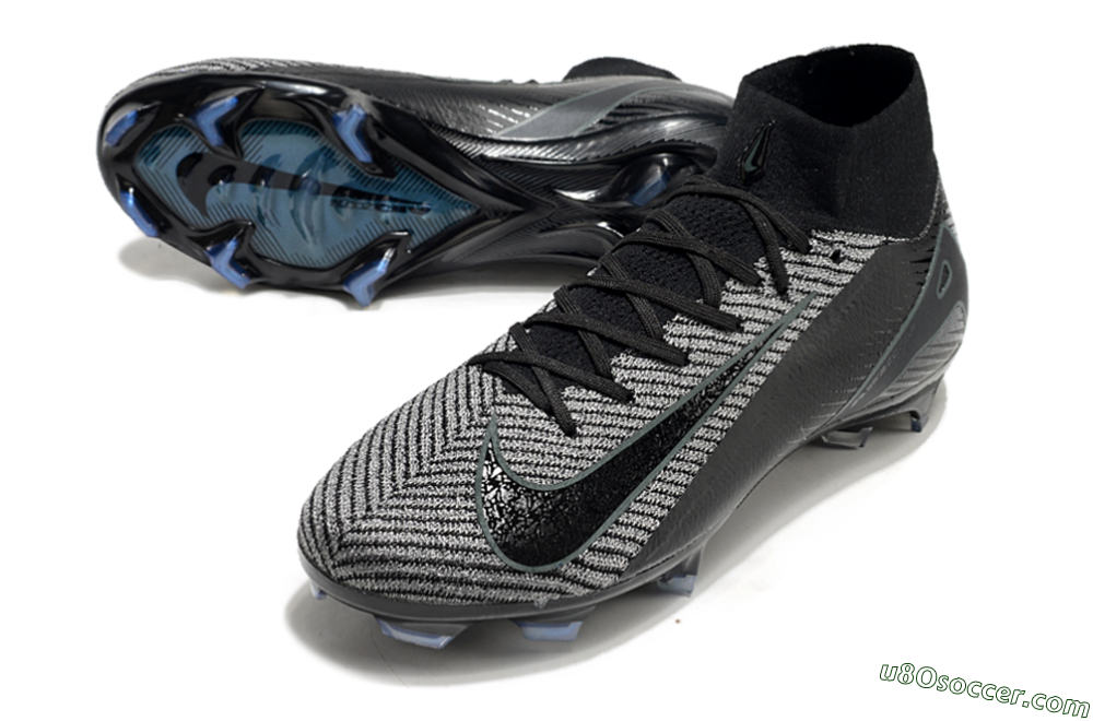 Nike Air Zoom Mercurial Superfly 10 Elite FG Firm Ground Soccer Cleats - Black/Grey/Jade 3