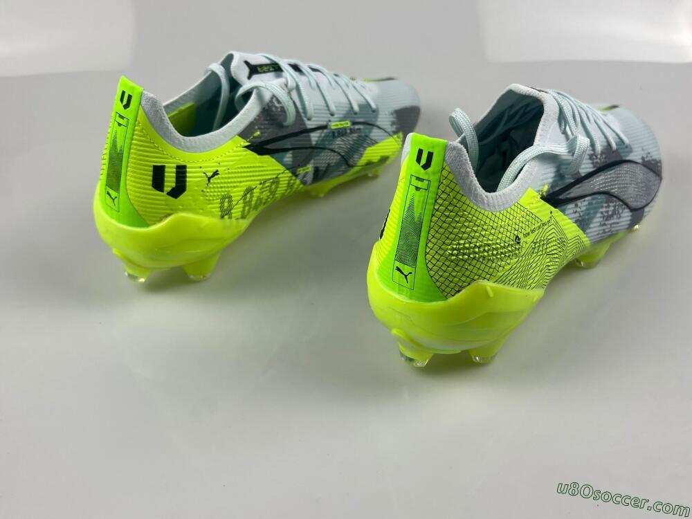 Puma Ultra Ultimate FG Firm Ground Soccer Cleats - Jade/White/Yellow