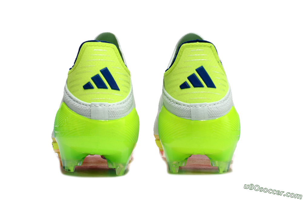 Adidas F50+ Lightstrike Pro Laceless FG Firm Ground Soccer Cleats - Jade/Rainbow 7