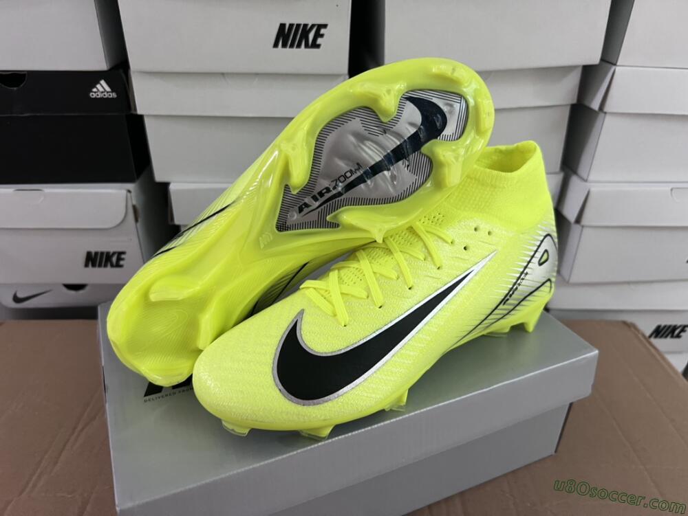 Nike Air Zoom Mercurial Superfly 16 Elite FG Firm Ground Soccer Cleats - Yellow/Sliver/Black