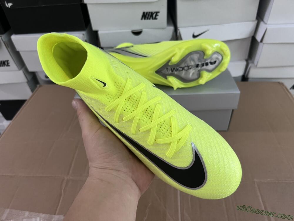 Nike Air Zoom Mercurial Superfly 16 Elite FG Firm Ground Soccer Cleats - Yellow/Sliver/Black