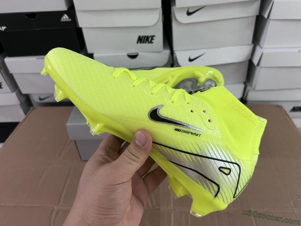 Nike Air Zoom Mercurial Superfly 16 Elite FG Firm Ground Soccer Cleats - Yellow/Sliver/Black