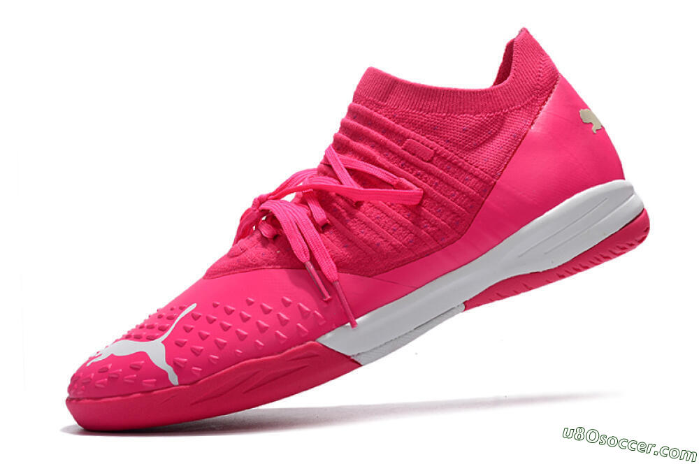 Puma Future Z 1.3 Teazer IC Indoor & Futsal Soccer Shoes - Pink/White 5