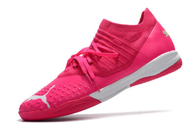 Puma Future Z 1.3 Teazer IC Indoor & Futsal Soccer Shoes - Pink/White