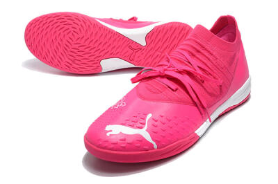 Puma Future Z 1.3 Teazer IC Indoor & Futsal Soccer Shoes - Pink/White