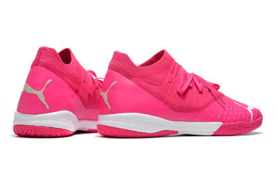 Puma Future Z 1.3 Teazer IC Indoor & Futsal Soccer Shoes - Pink/White