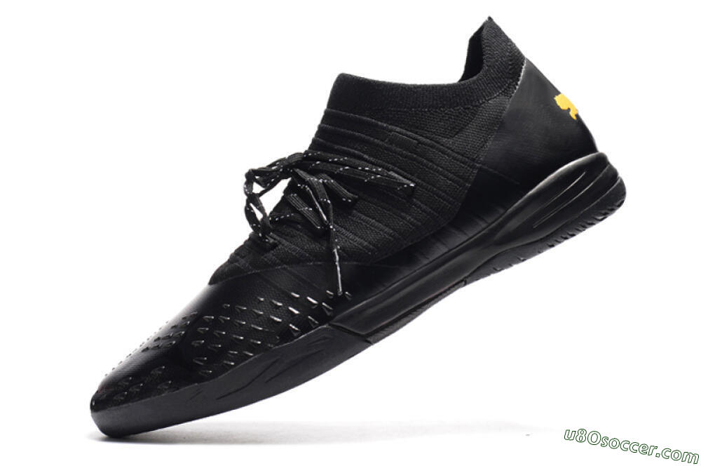 Puma Future Z 1.3 Teazer IC Indoor & Futsal Soccer Shoes - Black/Yellow 5