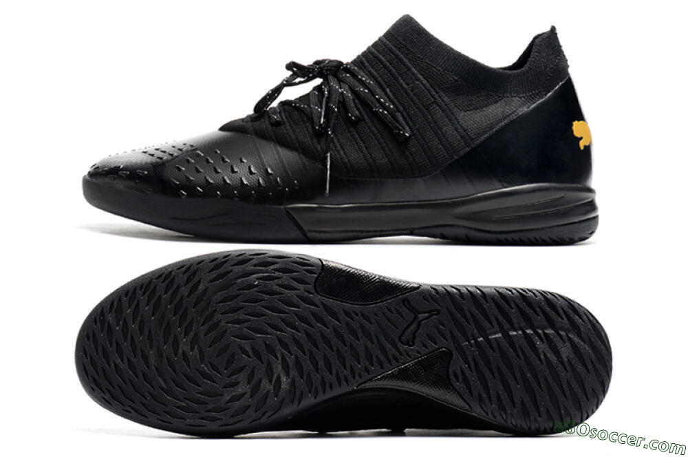 Puma Future Z 1.3 Teazer IC Indoor & Futsal Soccer Shoes - Black/Yellow 0