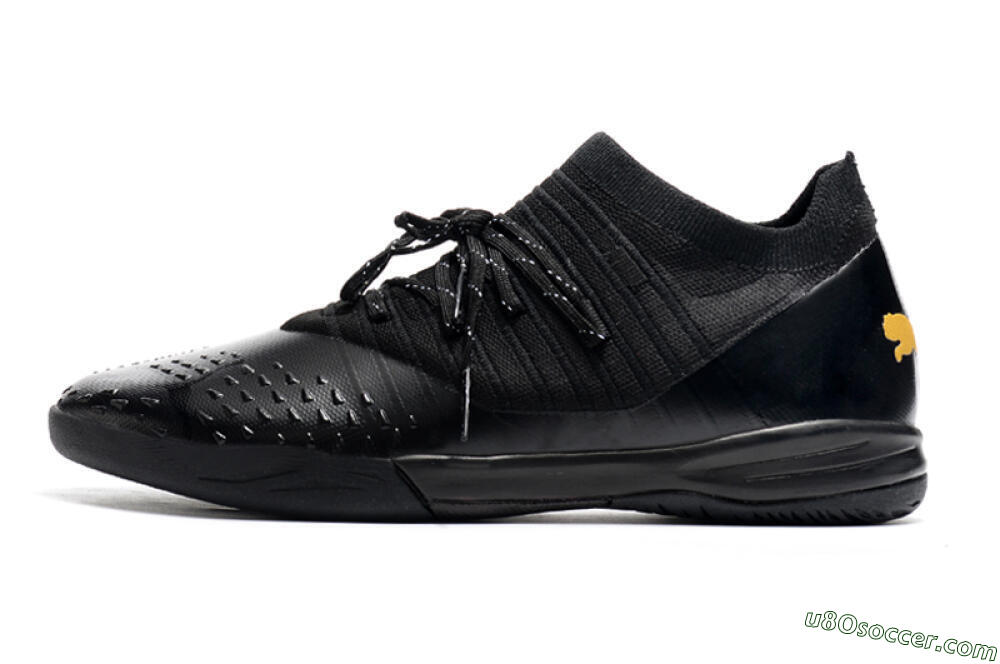 Puma Future Z 1.3 Teazer IC Indoor & Futsal Soccer Shoes - Black/Yellow 2