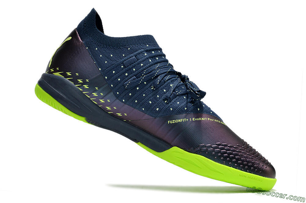 Puma Future Z 1.3 Teazer IC Indoor & Futsal Soccer Shoes - Blue/Yellow 4