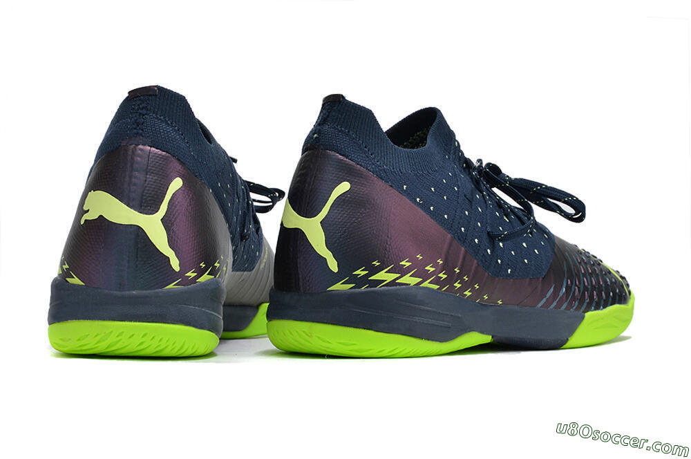 Puma Future Z 1.3 Teazer IC Indoor & Futsal Soccer Shoes - Blue/Yellow 6