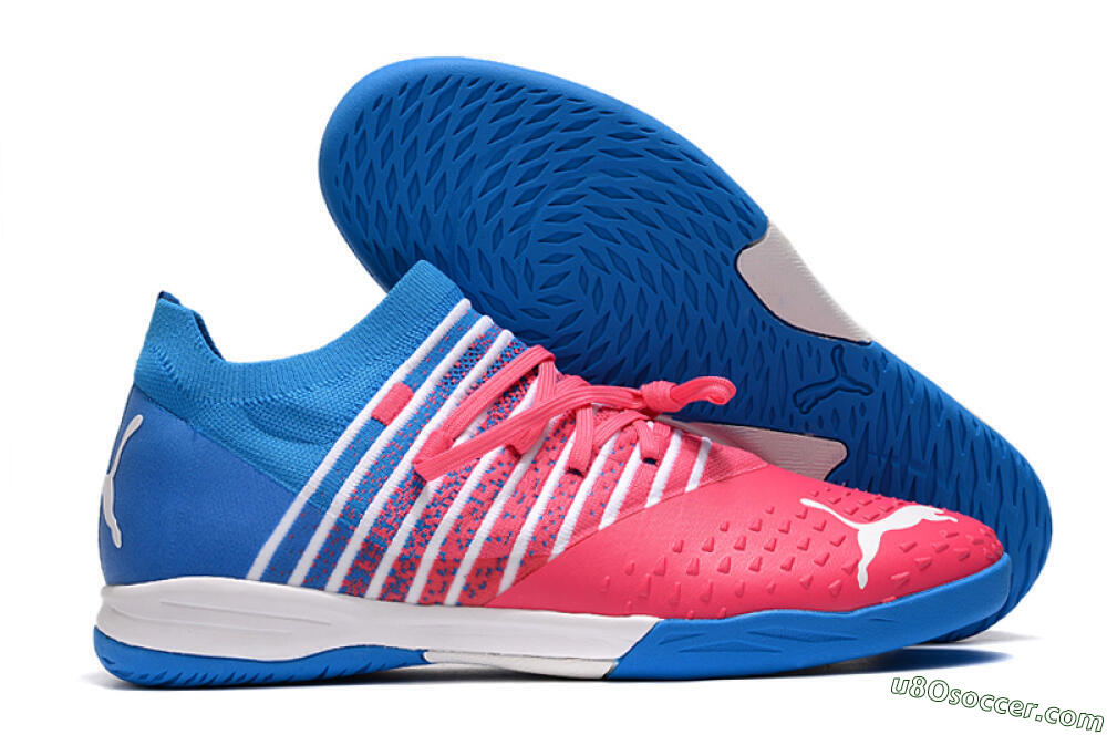 Puma Future Z 1.3 Teazer IC Indoor & Futsal Soccer Shoes - Red/White/Blue 1