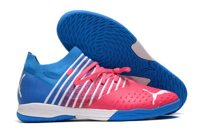 Puma Future Z 1.3 Teazer IC Indoor & Futsal Soccer Shoes - Red/White/Blue