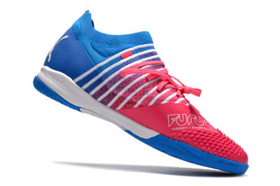 Puma Future Z 1.3 Teazer IC Indoor & Futsal Soccer Shoes - Red/White/Blue