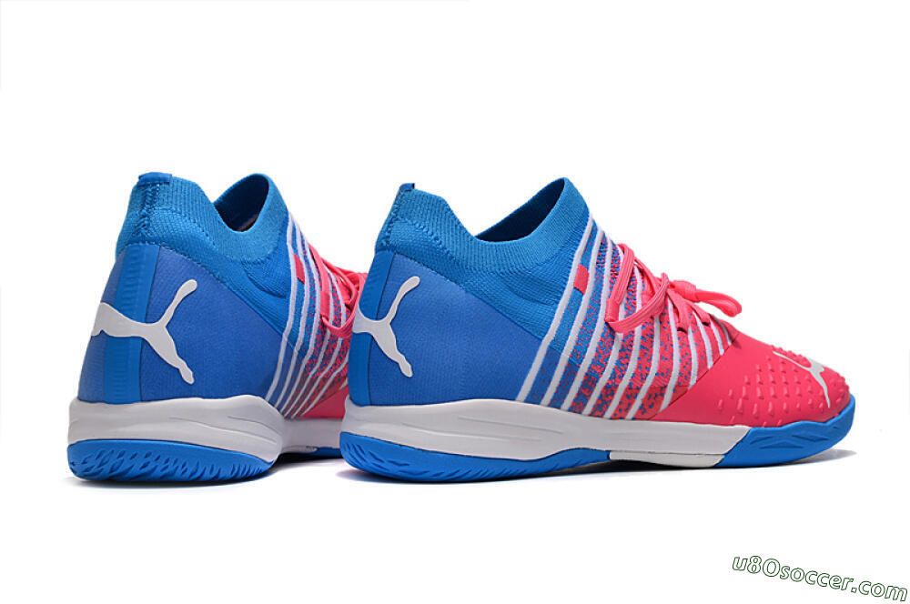 Puma Future Z 1.3 Teazer IC Indoor & Futsal Soccer Shoes - Red/White/Blue 6