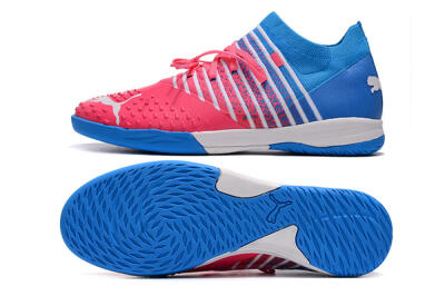 Puma Future Z 1.3 Teazer IC Indoor & Futsal Soccer Shoes - Red/White/Blue