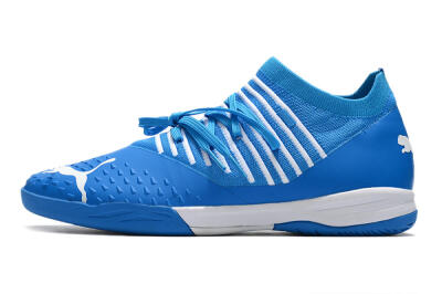 Puma Future Z 1.3 Teazer IC Indoor & Futsal Soccer Shoes - Blue/White