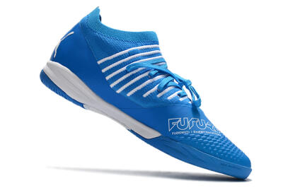 Puma Future Z 1.3 Teazer IC Indoor & Futsal Soccer Shoes - Blue/White