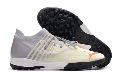 Puma Future Z 1.3 Teazer TF Artificial Turf Soccer Shoes - Beige/Grey/Orange