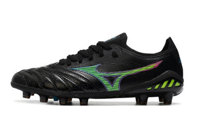 Mizuno Morelia Neo 3 FG Firm Ground Soccer Cleats - Black/Rainbow