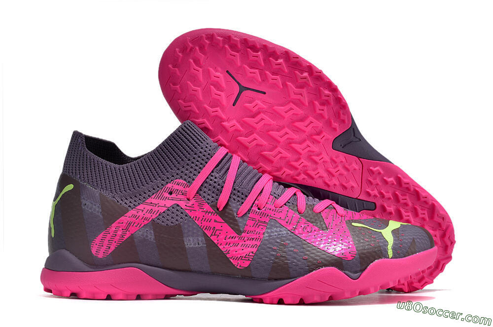 Puma Future Ultimate TF Artificial Turf Soccer Shoes - Purple/Pink/Yellow 1