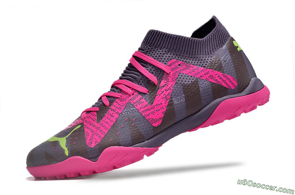 Puma Future Ultimate TF Artificial Turf Soccer Shoes - Purple/Pink/Yellow 5