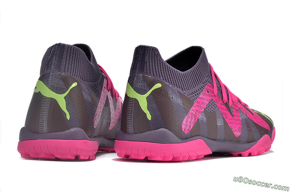 Puma Future Ultimate TF Artificial Turf Soccer Shoes - Purple/Pink/Yellow 6