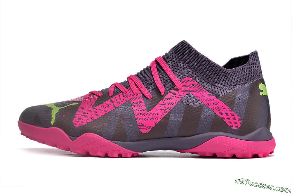 Puma Future Ultimate TF Artificial Turf Soccer Shoes - Purple/Pink/Yellow 2