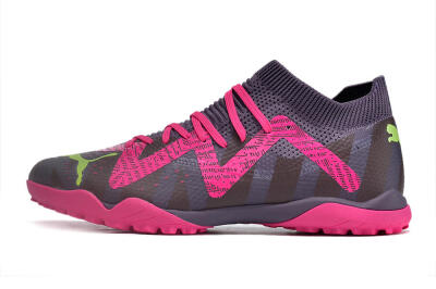 Puma Future Ultimate TF Artificial Turf Soccer Shoes - Purple/Pink/Yellow