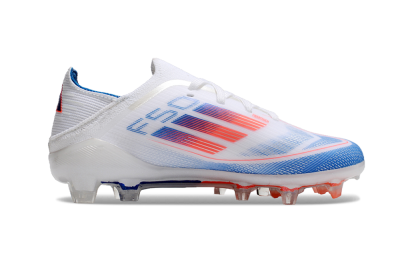 Adidas F50 Elite FG Firm Ground Soccer Cleats - White/Blue/Red