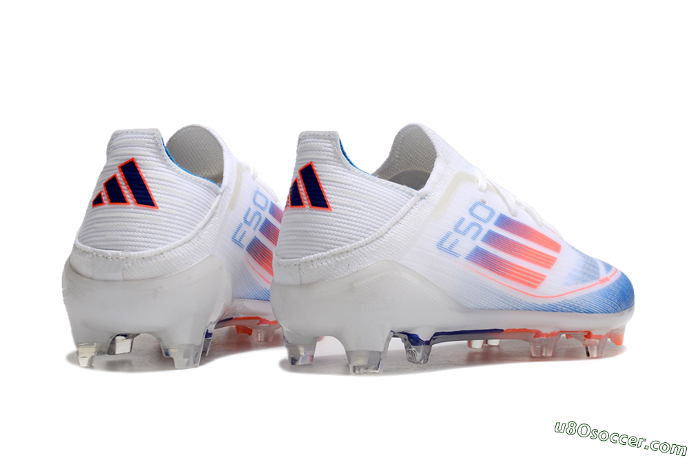 Adidas F50 Elite FG Firm Ground Soccer Cleats - White/Blue/Red 7