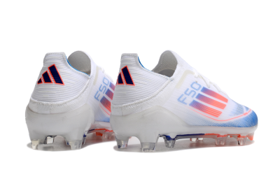 Adidas F50 Elite FG Firm Ground Soccer Cleats - White/Blue/Red