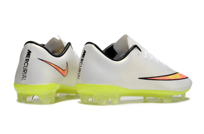 Nike Mercurial Vapor 10 FG Firm Ground Soccer Cleats - Beige/Red/Yellow