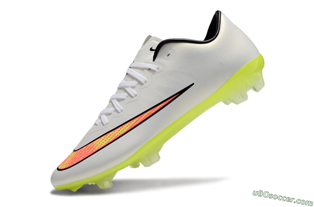 Nike Mercurial Vapor 10 FG Firm Ground Soccer Cleats - Beige/Red/Yellow 5