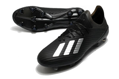 Adidas X 19.1 FG Firm Ground Soccer Cleats - Black/White/Blue