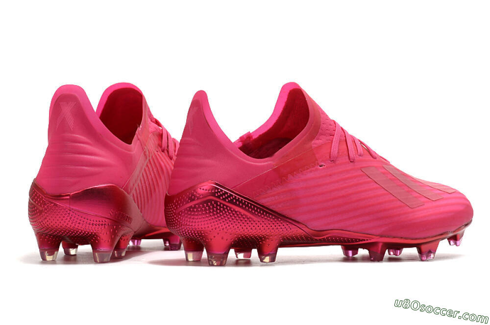 Adidas X 19.1 FG Firm Ground Soccer Cleats - Pink/Red/Gold 6