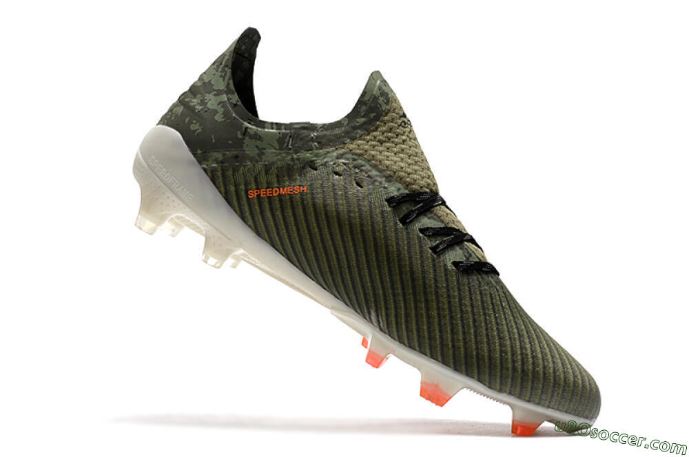 Adidas X 19.1 FG Firm Ground Soccer Cleats - Green/Orange/White 7
